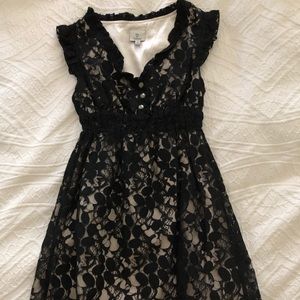 Black lace dress from Francesca’s
